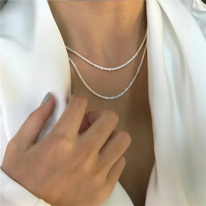 All-Sky Sparkling Foldable Necklace